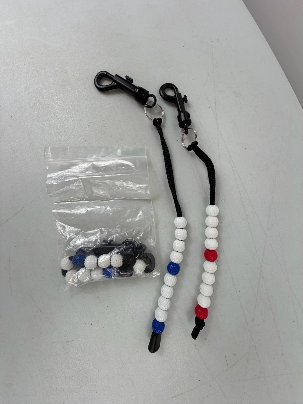 Golf Beaded stroke counters. 3 count